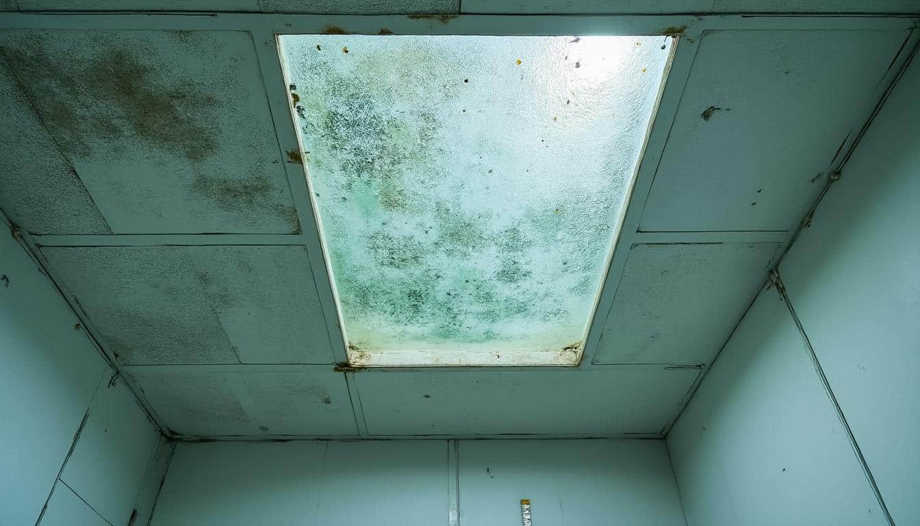 Comment traiter la moisissure sur le plafond d'une chambre froide en location ?