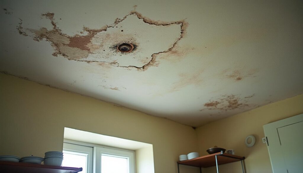 Éviter la moisissure au plafond dans une cuisine humide en location