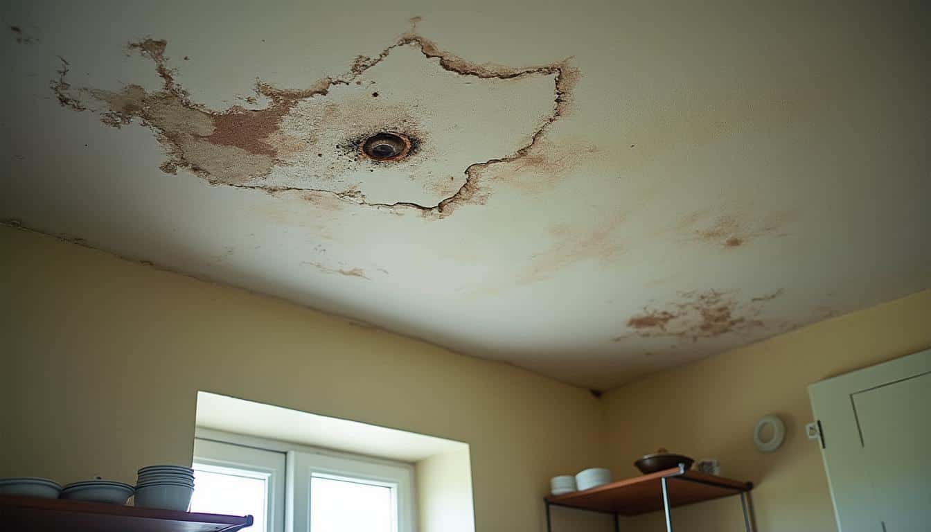 Éviter la moisissure au plafond dans une cuisine humide en location