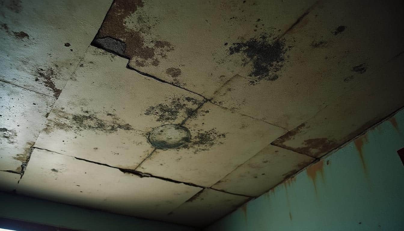 Traiter la moisissure au plafond due à une infiltration d’eau dans un logement loué