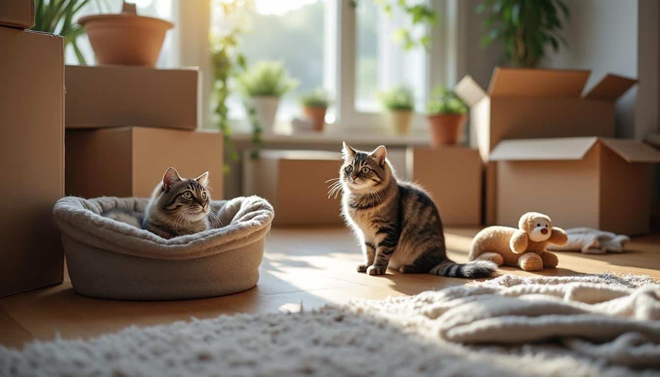Illustration: Préparer le déménagement en pensant au bien-être de son chat