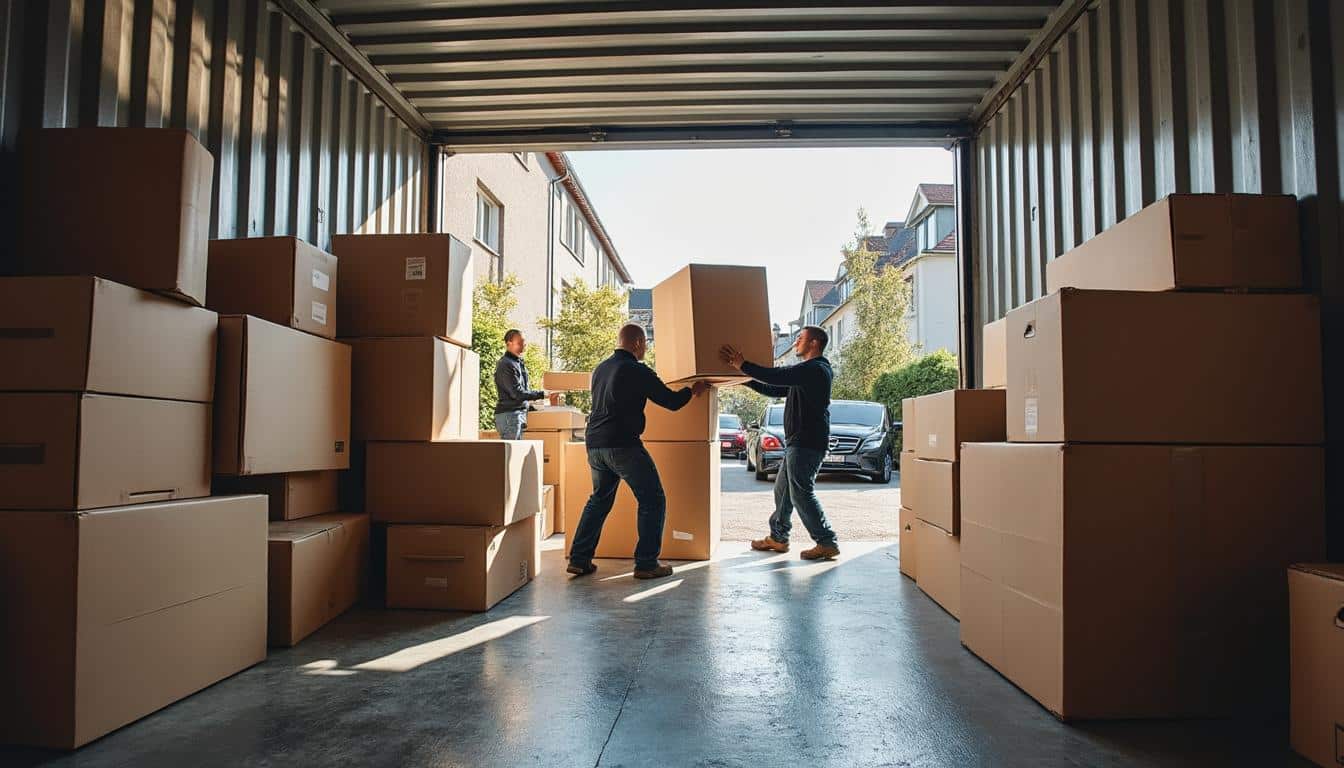 Illustration: Comprendre le fonctionnement d’un déménagement par conteneur