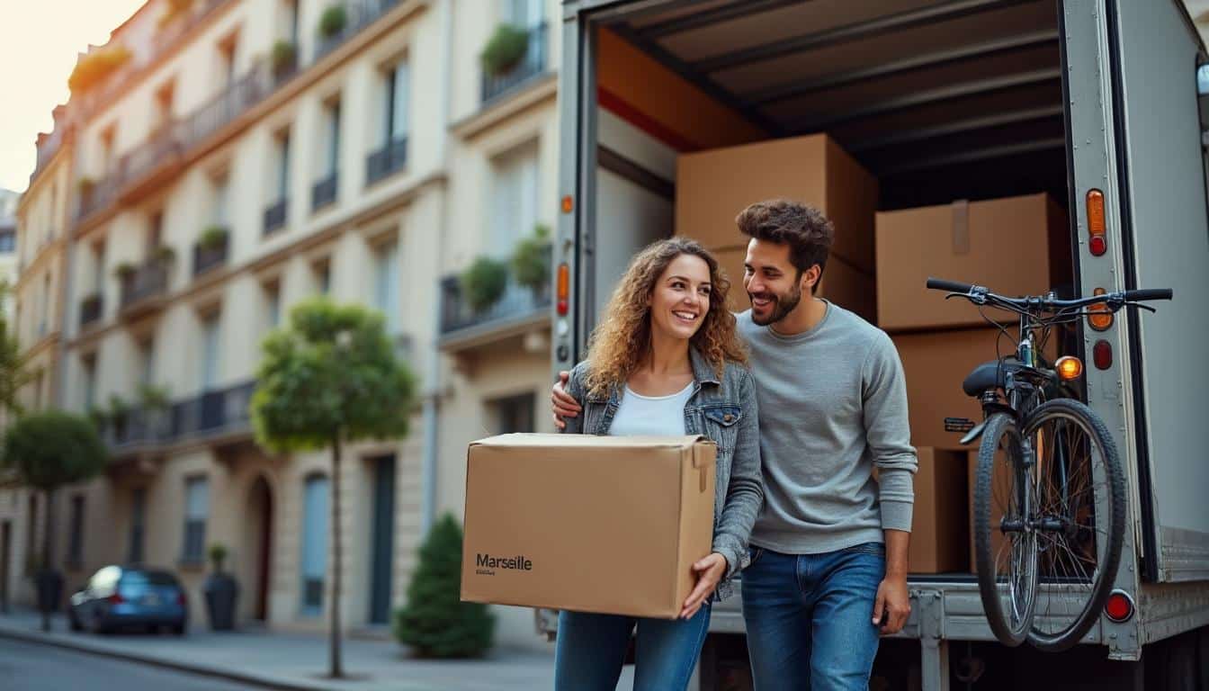 Illustration: Comprendre les spécificités d’un déménagement longue distance entre Paris et Marseille